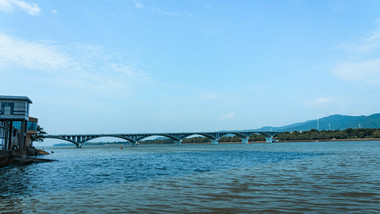 城市地标湖南湘江橘子洲大桥网红打卡地地标