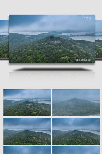 自然风光无锡太湖鼋头渚景区暴雨前8K延时图片