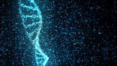 双螺旋数字DNA分子链生物学基因视频素材