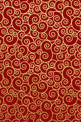 中式卷云纹花纹