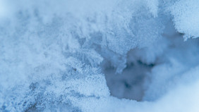 冬季雪景白雪微距