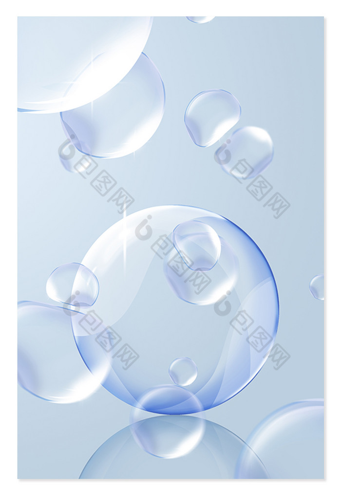 透明气泡海洋图片
