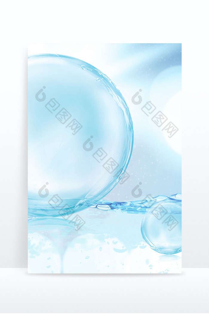 蓝色气泡海洋纹理水动力背景