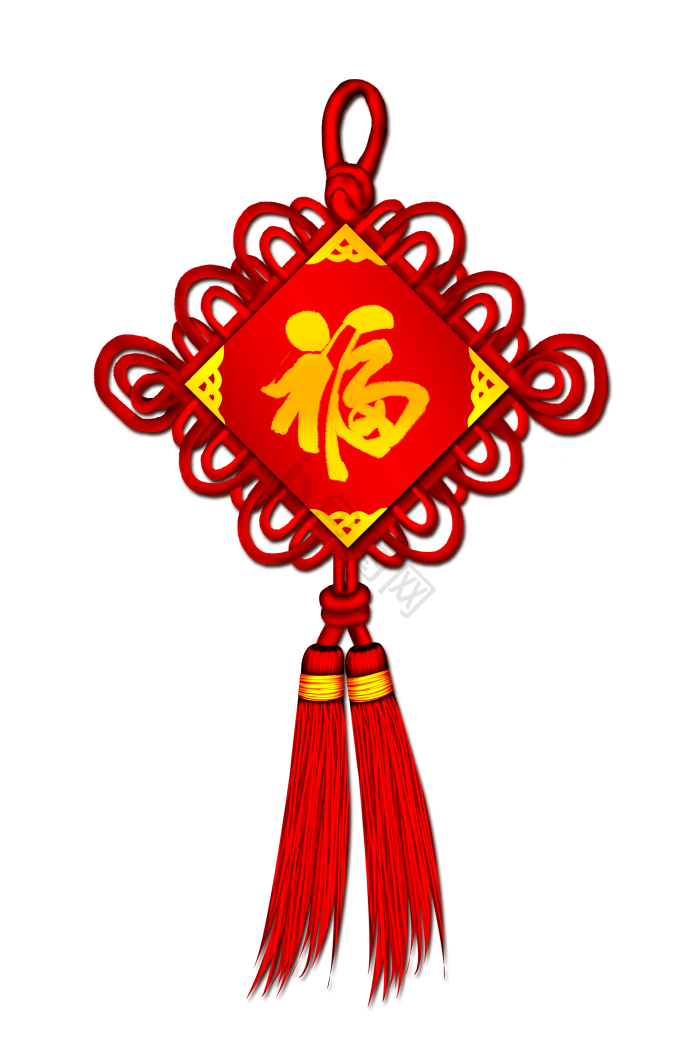 福字中国结png下载-包图网