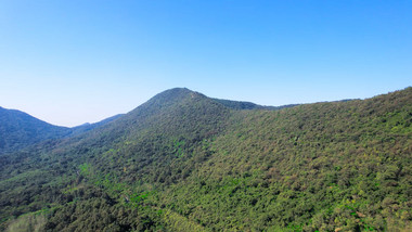 自然风景南京老山自然风景区山脉4K航拍