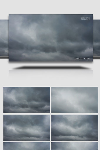 特殊天气暴雨将至乌云密布黑云涌动4K延时图片