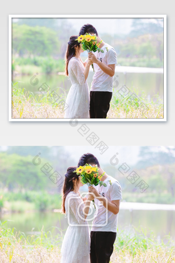 情人节情侣花束花朵图片图片