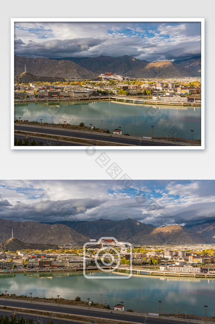 城市建筑西藏拉萨布达拉宫摄影图片