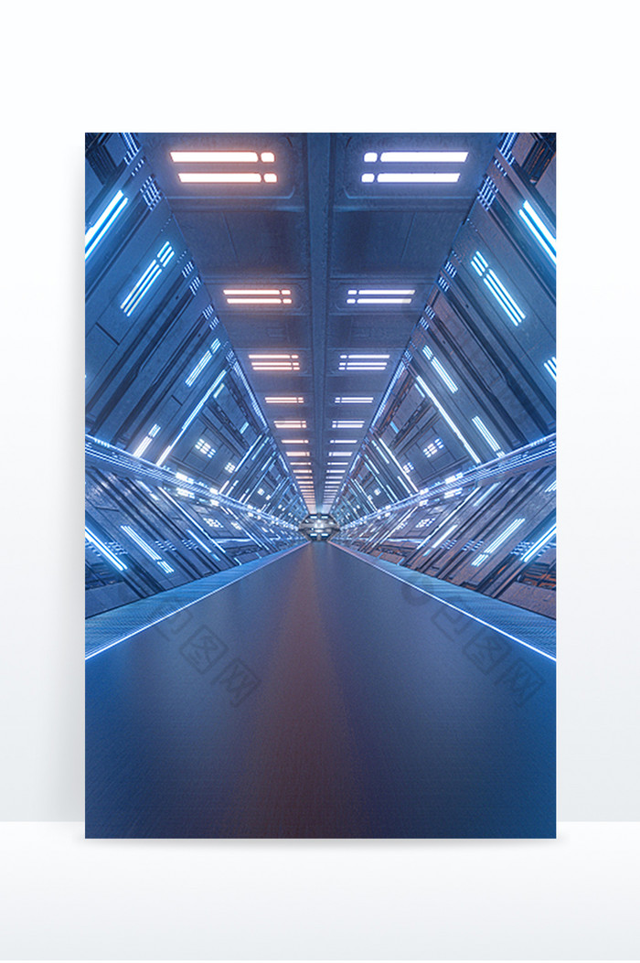 银回廊未来感空间图片图片
