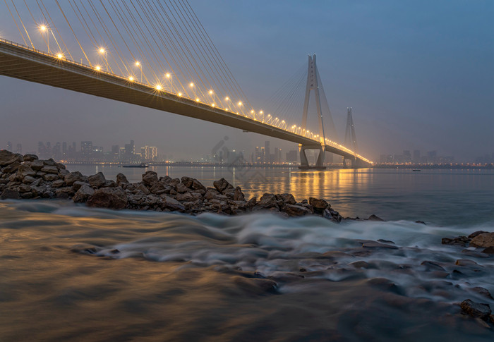城市建筑武汉二七长江大桥摄影图片