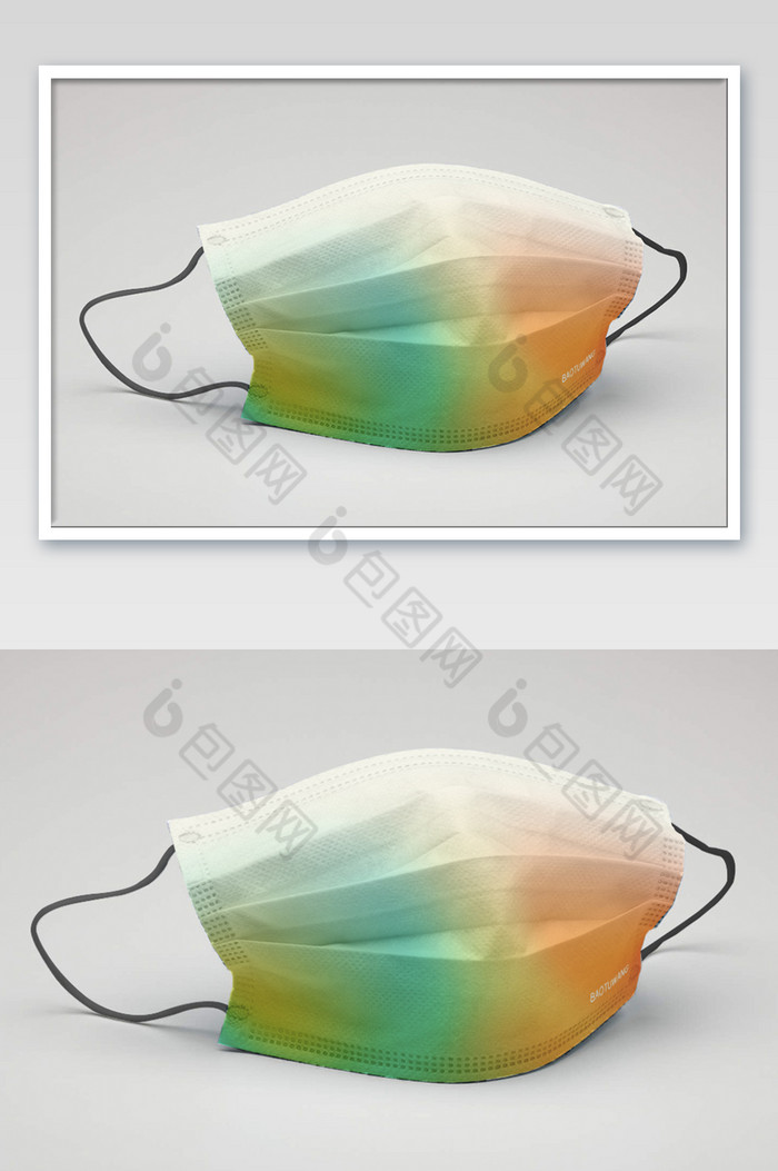 潮流弥散光口罩包装图片图片
