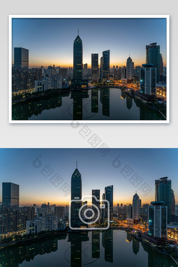 城市建筑武汉民生大厦夜景摄影图片