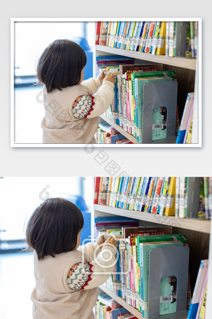 儿童图书馆读书阅读