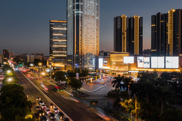 佛山城市建筑夜景图片