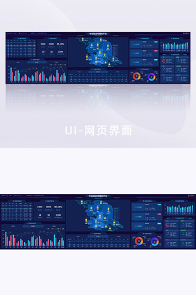 超级大屏可视化数据图表页面