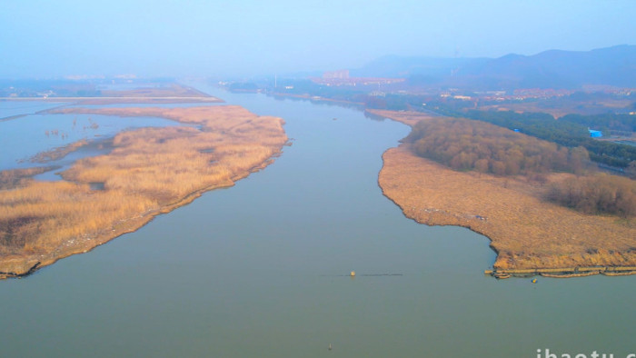 自然风景常州太湖湿地公园风景4K航拍