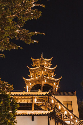 中式古建筑旅游风光