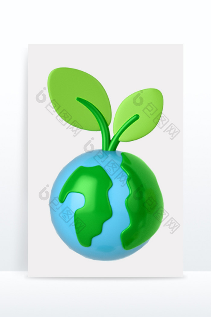 3D环保元素绿色地球环保建模渲染