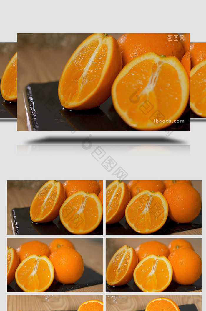 水果实拍橙子水果展示视频素材4K