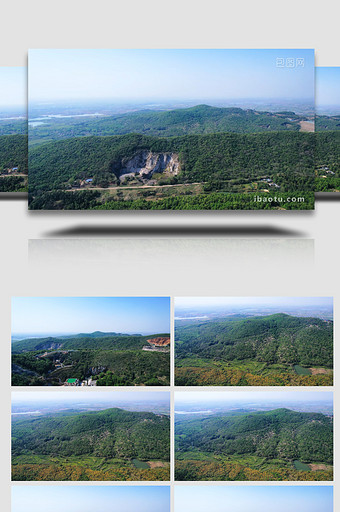 自然风景南京冶山矿山春天风景4K航拍图片