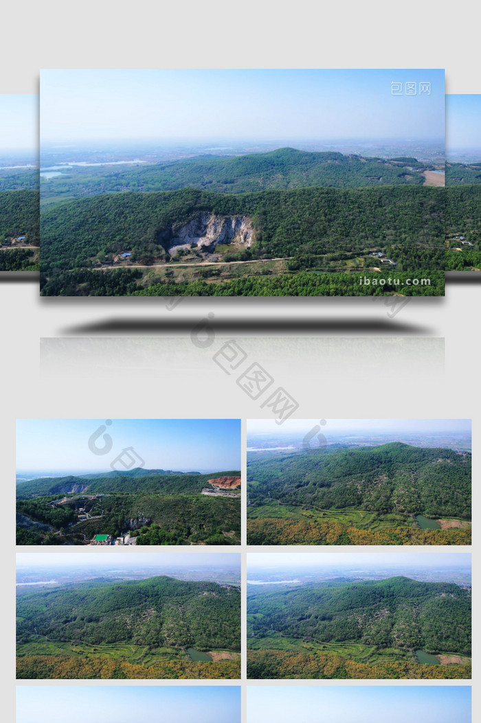 自然风景南京冶山矿山春天风景4K航拍