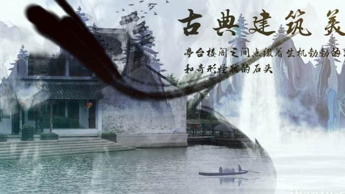古典建筑中国风古典美pr视频模板