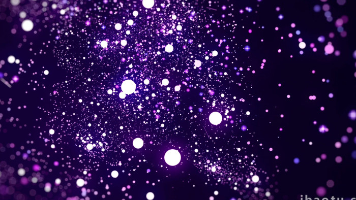 紫色星光光点中穿梭飞行循环背景视频素材
