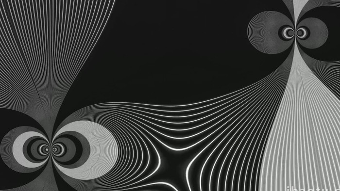 黑白风格几何线条背景视频