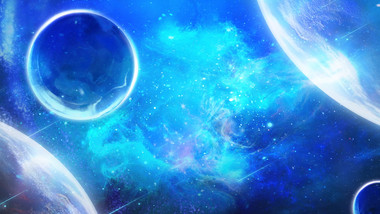 梦幻星空宇宙背景视频AE模板