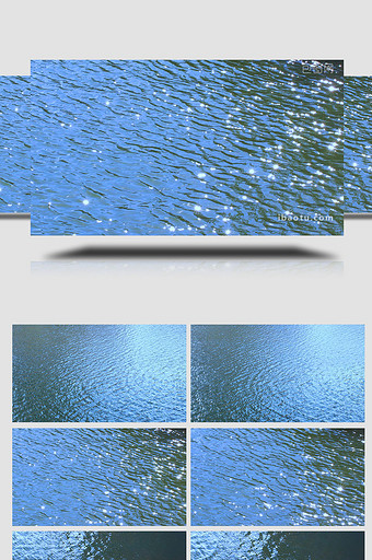 冷色调水波纹波光粼粼星芒光斑实拍4K图片