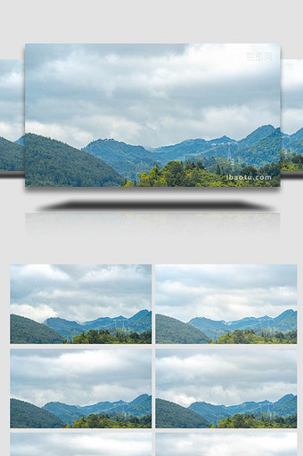 震撼贵州高原山间风起云涌8K延时图片