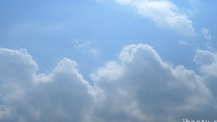 自然实拍蓝天白云延时视频素材4K