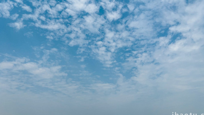 延时天空蓝天白云云景变化4k实拍