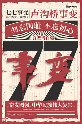 大字报七七事变