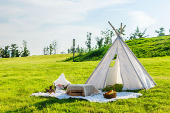 帐篷摄影图