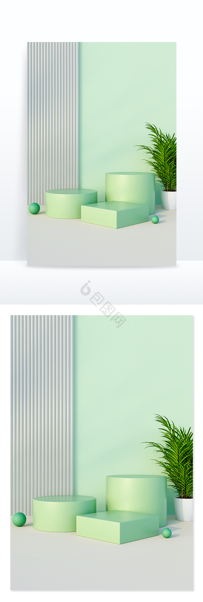 【c4d城市通道建筑创意电商展台】图片下载-包图网
