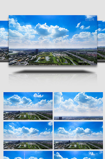 自然天空蓝天白云延时摄影4k图片