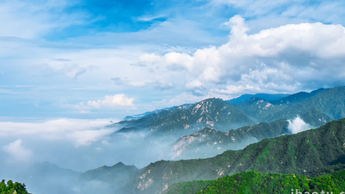 自然风光大山云海延时摄影4k