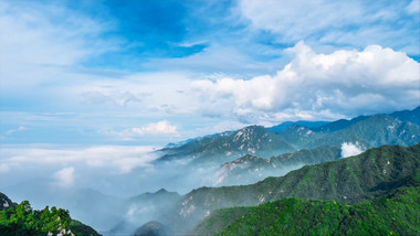 自然风光大山云海延时摄影4k