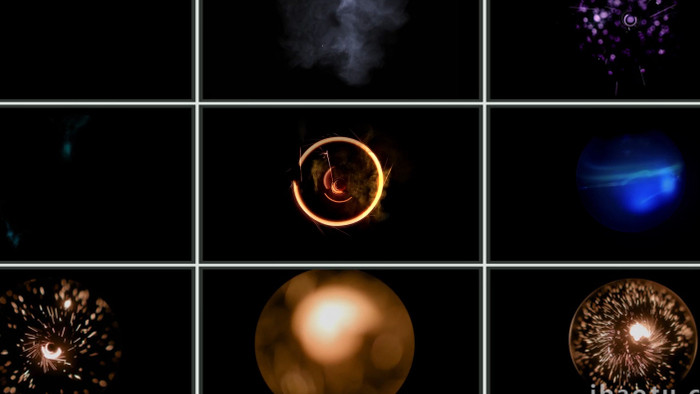 70多个闪光撞击火花火星特效元素视频素材