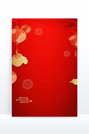 中国风折扇喜庆春节背景图片