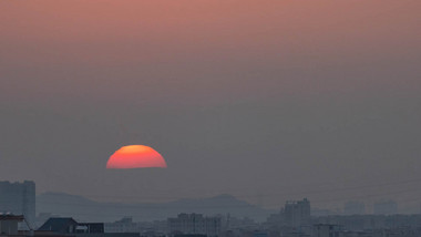 唯美日出太阳延时实拍4K