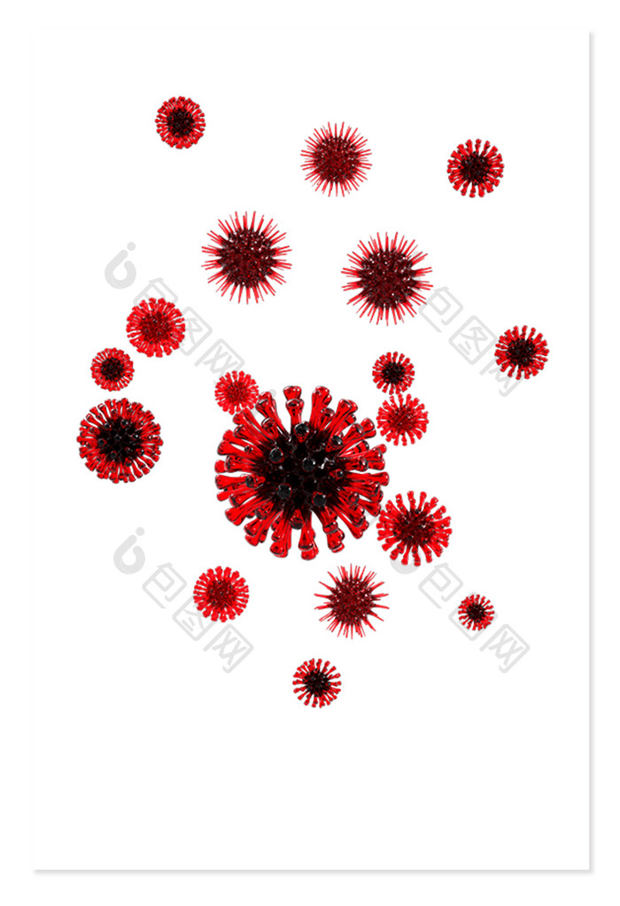 C4D新冠病毒群组模型元素