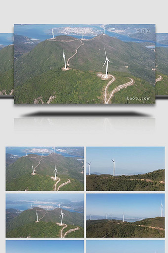 风电风能风车新能源实拍4k图片