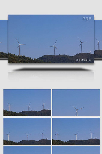风电风能风车新能源绿色实拍4k图片