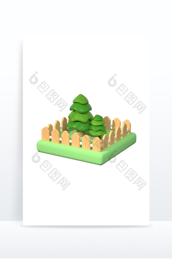 3D元素3D树木3D图片