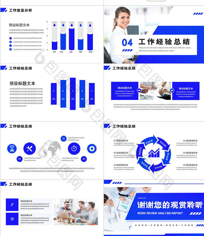 商务互联网工作复盘分析报告PP