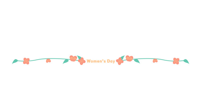 38妇女节花朵分割线动图GIF