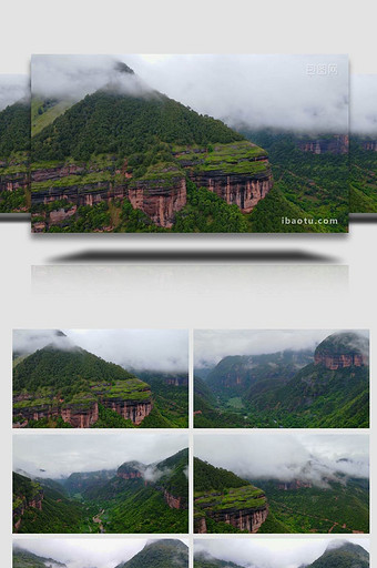 丽江老君山雨后壮丽美景4K航拍图片