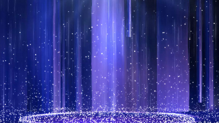 梦幻星光粒子舞台背景视频AE模板